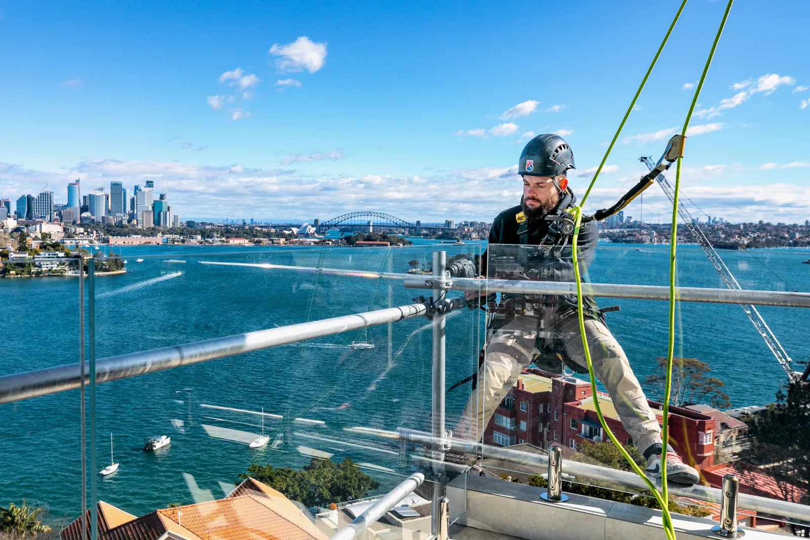 Rope access works — Point Piper, Sydney Harbour